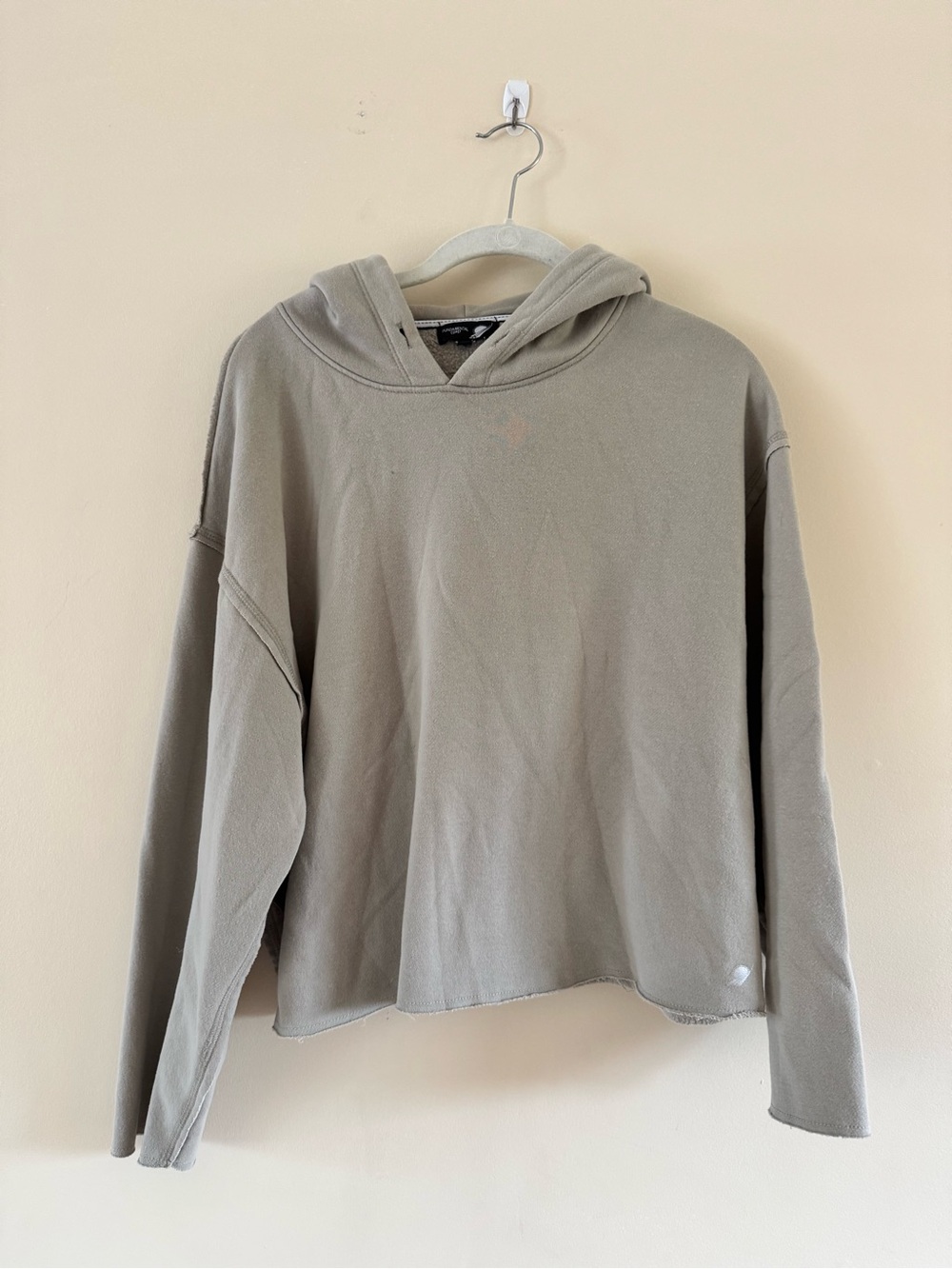 Fundamental Coast Relaxed cropped Hooded Sweatshirt in Taupe